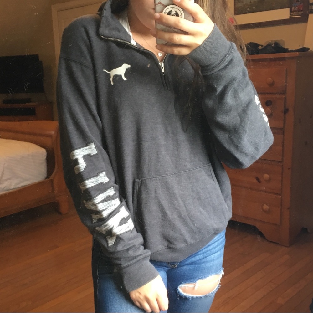 PINK grey sweatshirt